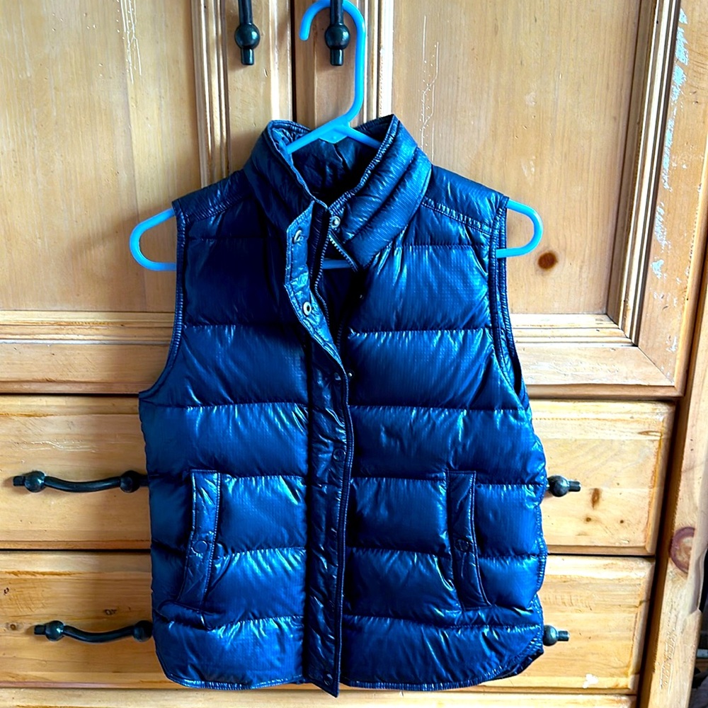 Puffy blue vest for Fall/ winter